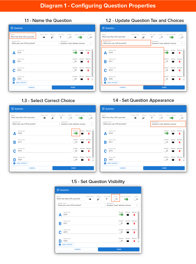 Configuring Question Properties 