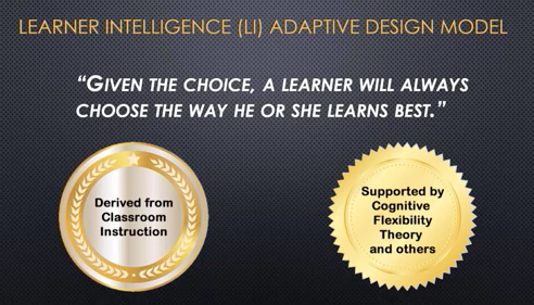Learner Intelligence Adaptive Design Model benefits