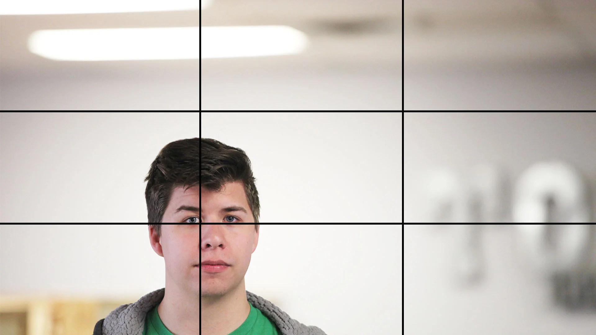 video framing rule of thirds cross hairs- wrong eye-line