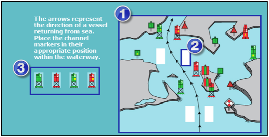 Drag and drop vessel returning from sea example