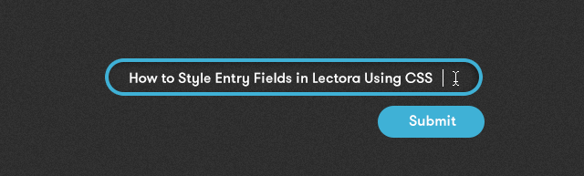 How to Style Entry Fields in Lectora Using CSS