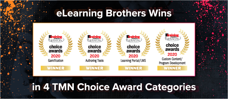 eLearning Brothers Wins in 4 TMN Choice Award Categories