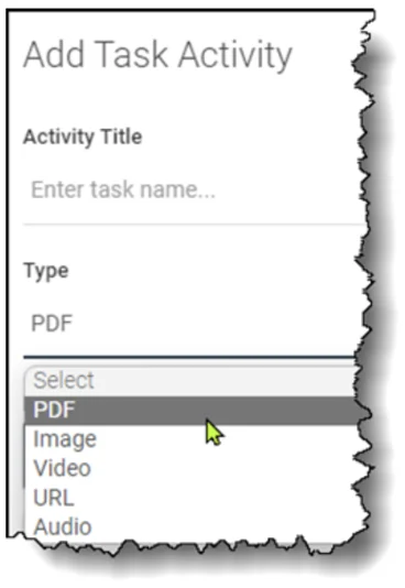 adding a task activity