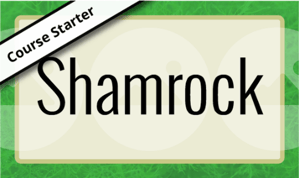 shamrock elearning template green irish