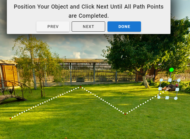 screenshot of motion path example