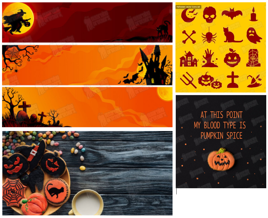 Fun Halloween background graphics