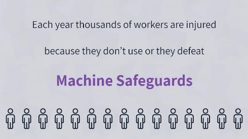 image sharing that thousands of workers are injured each year because they don't use machine safeguards