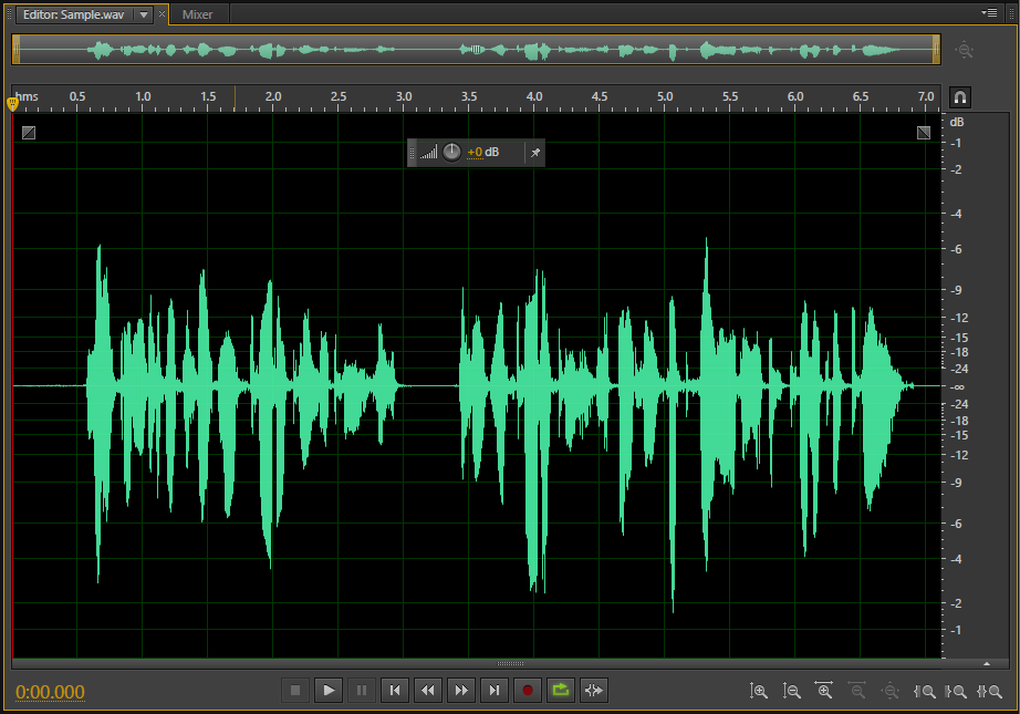 Waveform editor screenshot