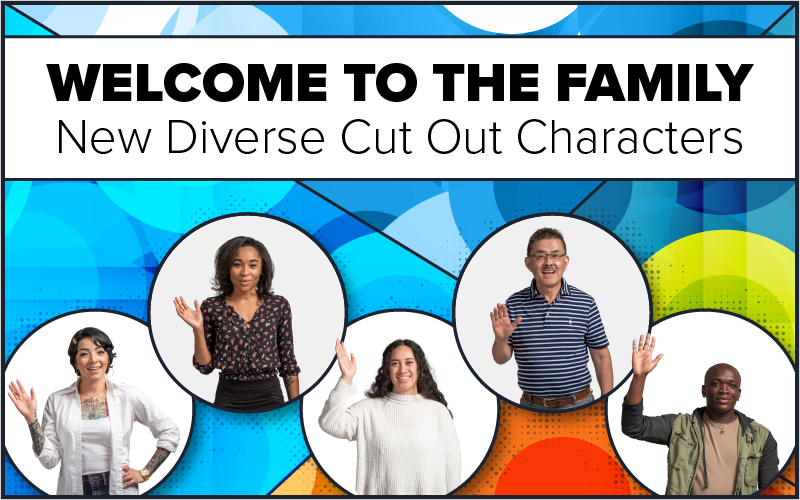 New Diverse Cut Out Characters for eLearning