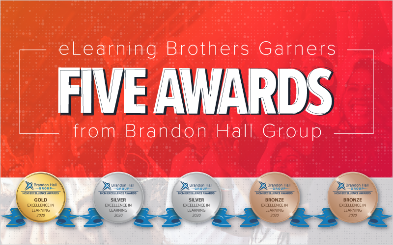 eLearning Brothers Garners Five Awards from Brandon Hall Group