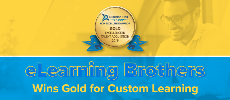 eLearning Brothers Wins Gold for Custom Training_Blog Header 800x350