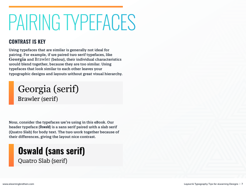 pairing typefaces preview