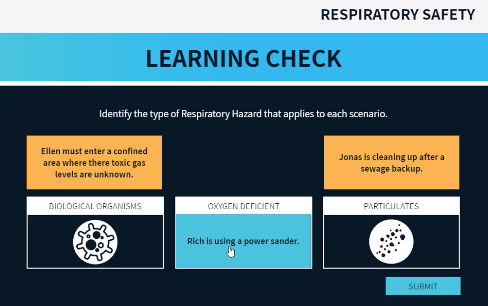 respiratory learning check